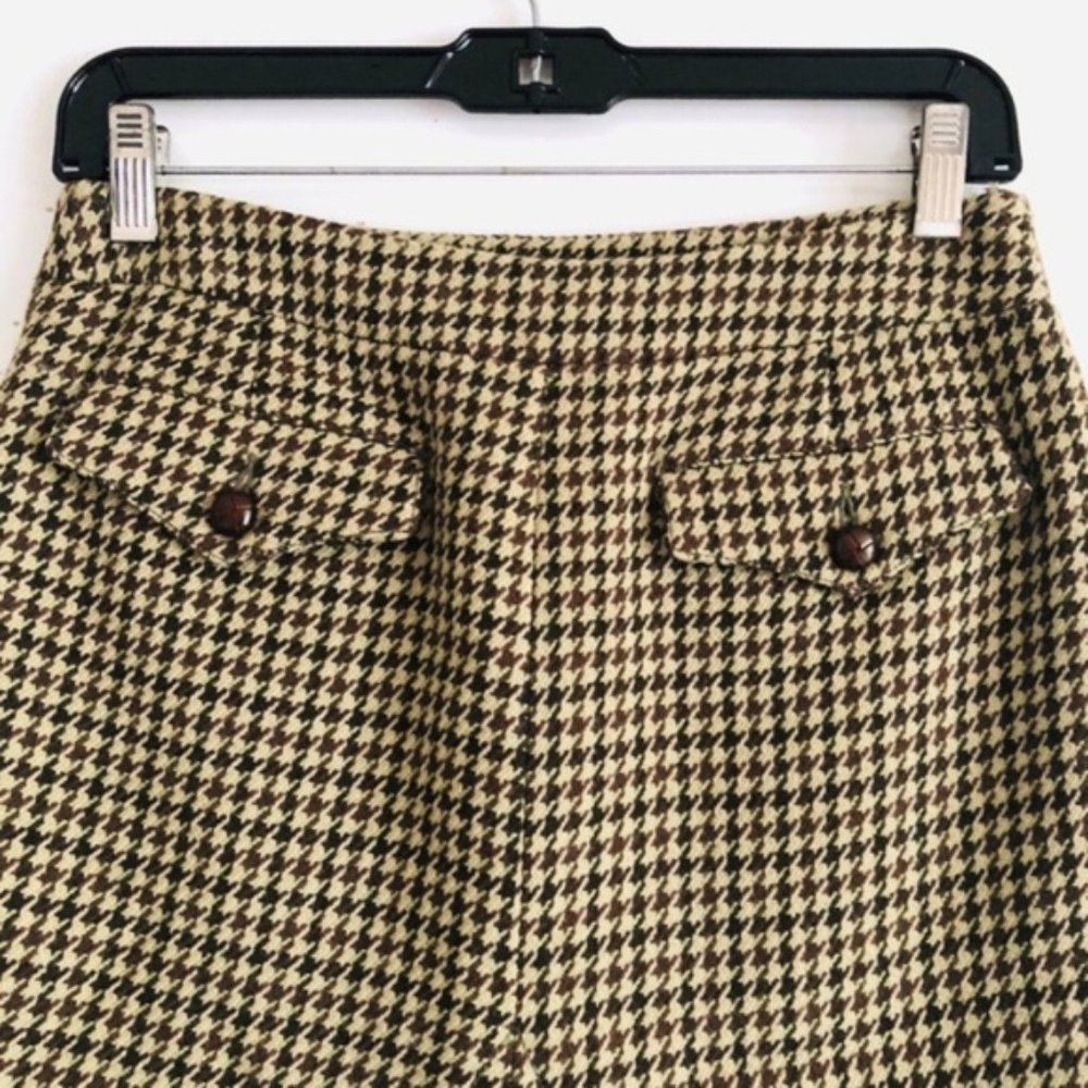 RED Valentino Houndstooth Wool Pencil Skirt S - Picture 6 of 8